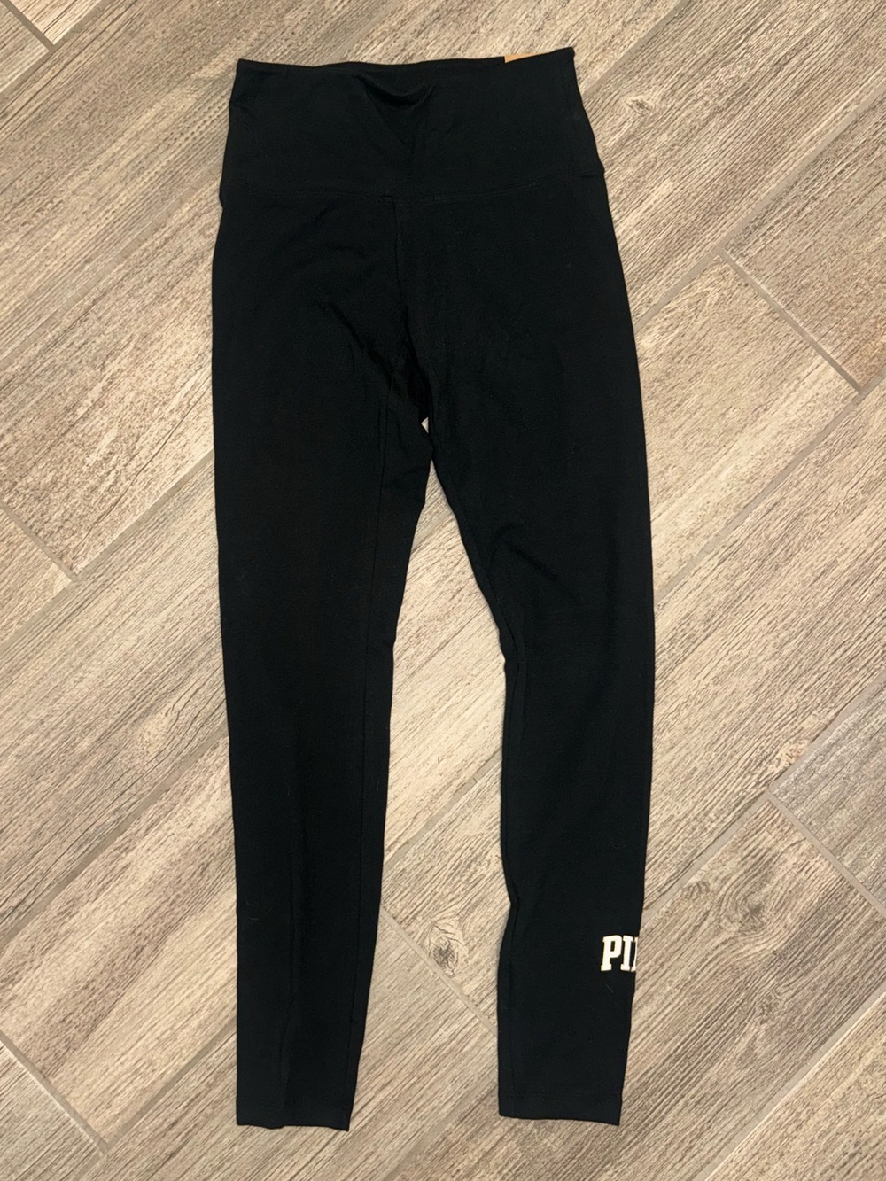 Black High-Waist Leggings - PINK Victoria's Secret Logo